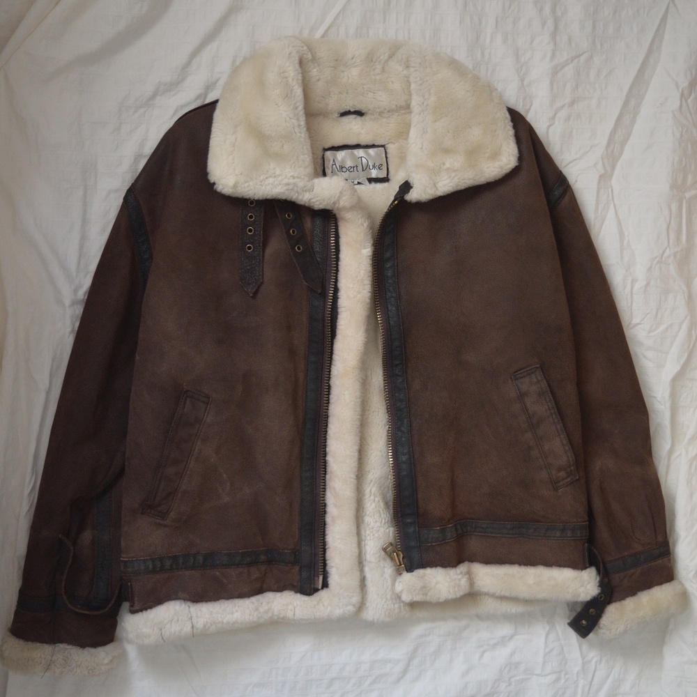 Leather Bomber Jacket